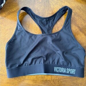 Victoria's Secret Black Racerback Sports Bra